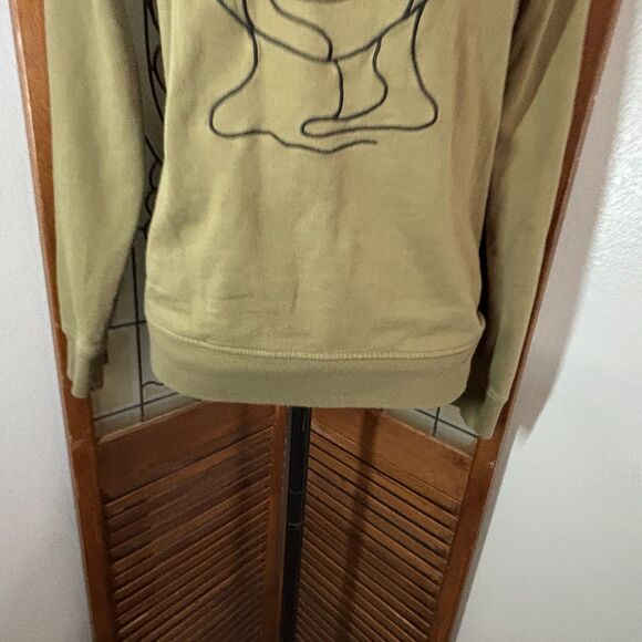 Well Worn BLM Olive Green Black Lives Matter Silhouette Sweatshirt Size XL - Picture 6 of 9